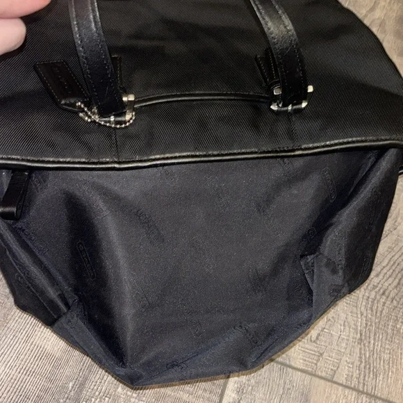 Coach Nylon Black Mini Tote Bag - Picture 10 of 14